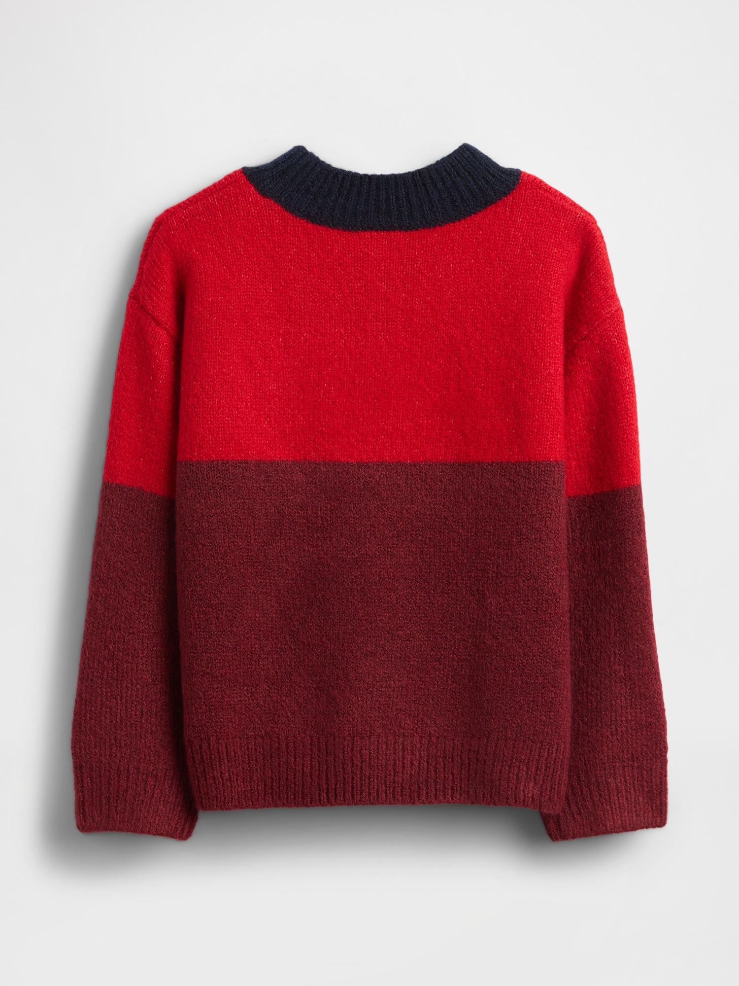 Свитер Gap Colorblock Sweater для малышей, цвет: Красный — фото 2