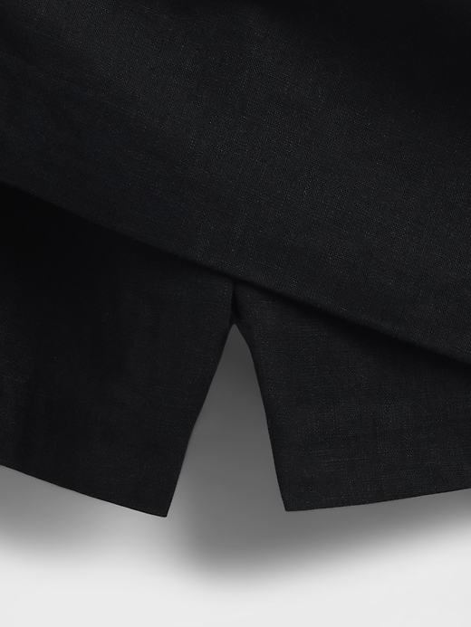 Image number 4 showing, Linen-Blend Mini Skort Dress