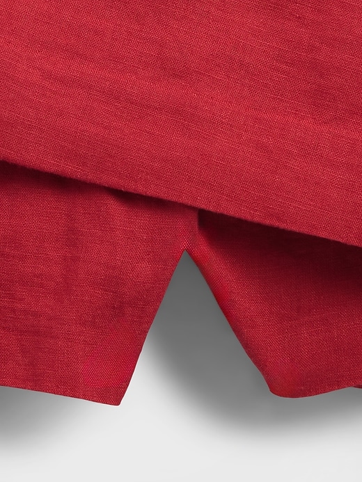 Image number 4 showing, Linen-Blend Mini Skort Dress