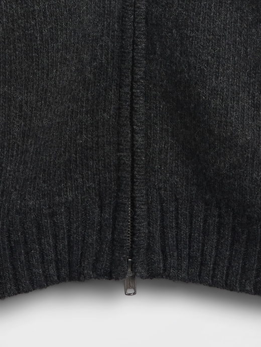 Image number 4 showing, Wool-Blend Zip Cardigan Sweater
