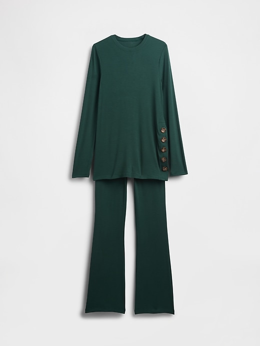 View large product image 1 of 1. Maternity Modal Rib PJ Set