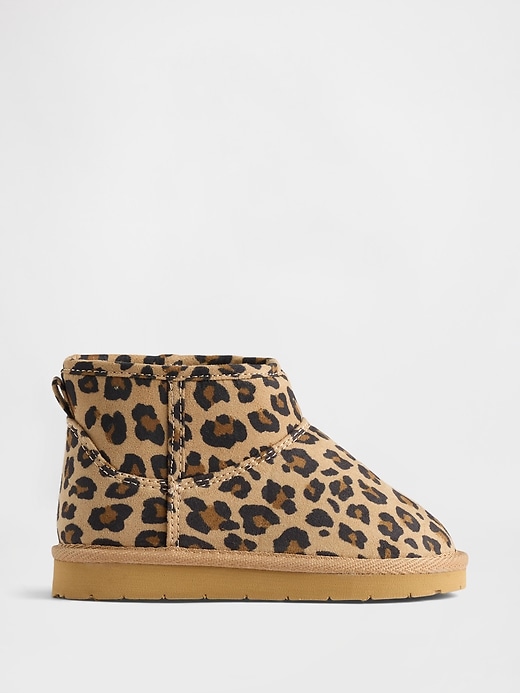 Image number 1 showing, Toddler Vegan Suede Sherpa-Lined Boots