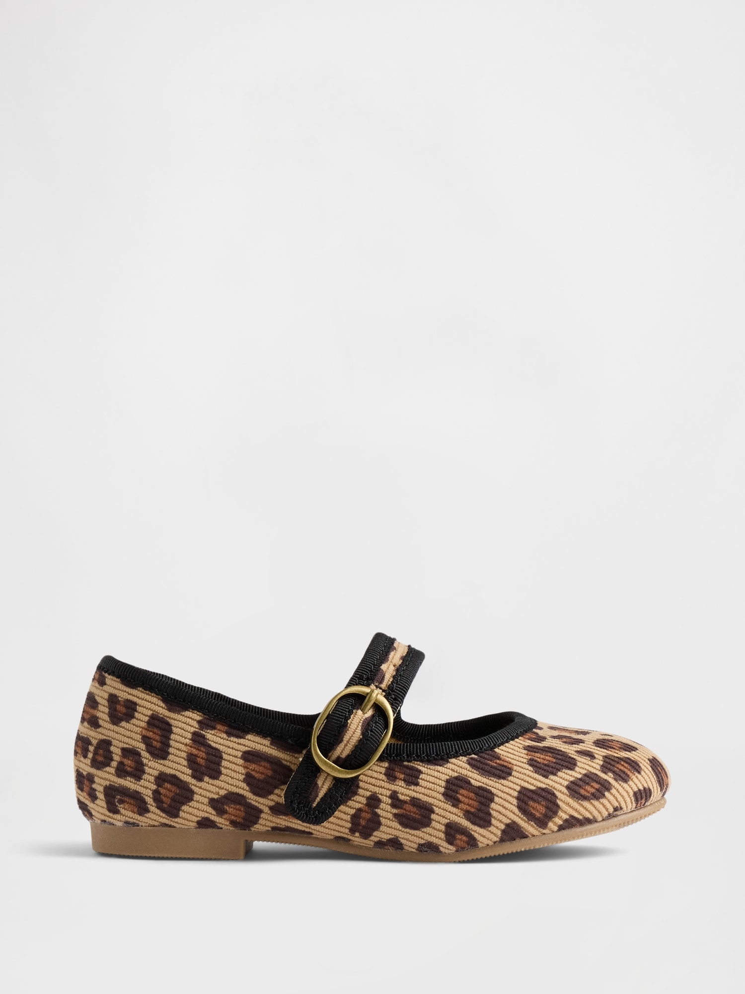 Toddler Corduroy Mary Jane Flats - Leopard