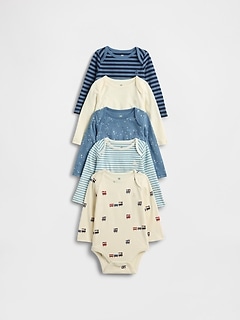 Baby First Favorites Organic Cotton Bodysuit (5-Pack)