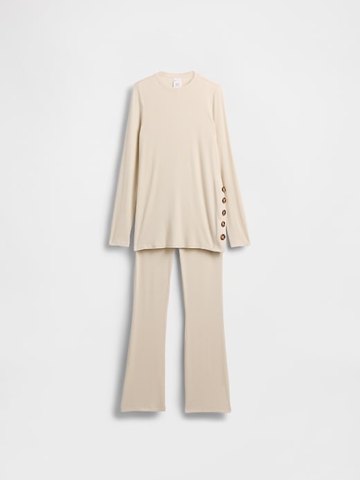 View large product image 1 of 1. Maternity Modal Rib PJ Set