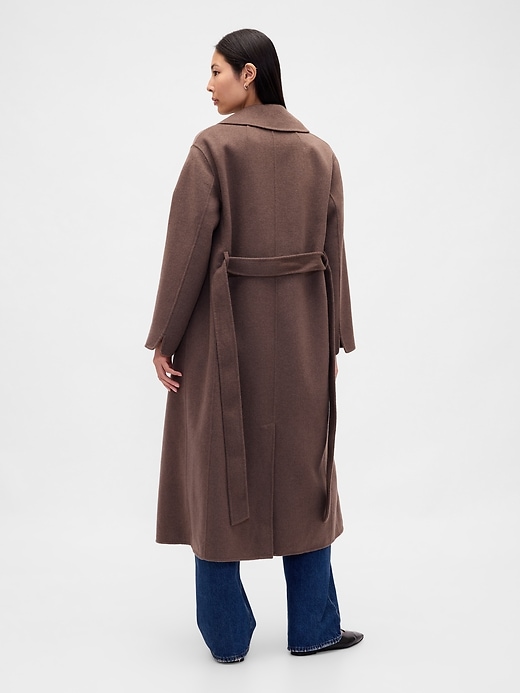 Image number 3 showing, Wool-Blend Wrap Coat