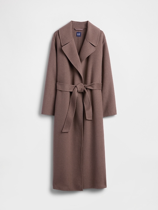 Image number 5 showing, Wool-Blend Wrap Coat