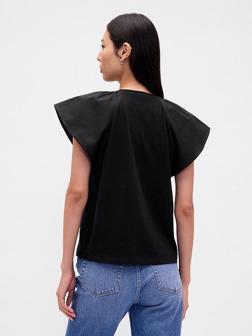 Image number 3 showing, Flutter-Sleeve T-Shirt