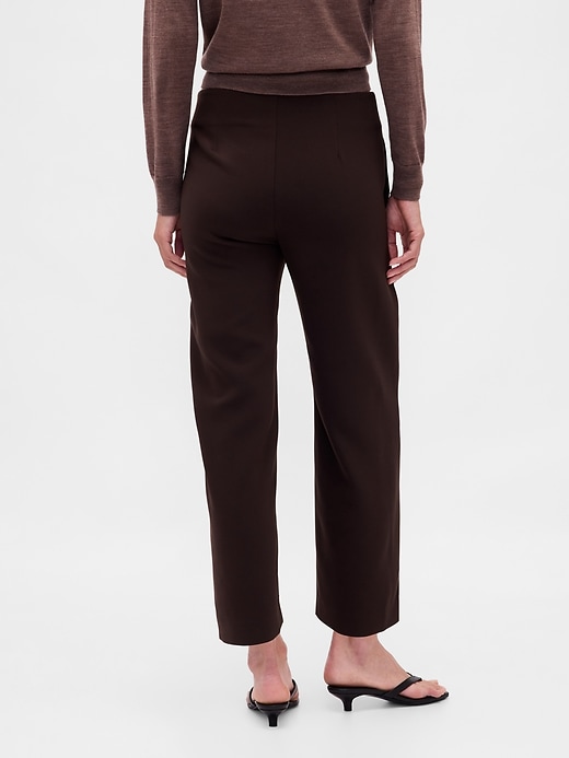 Image number 5 showing, High Rise Twill Straight Ankle Pants