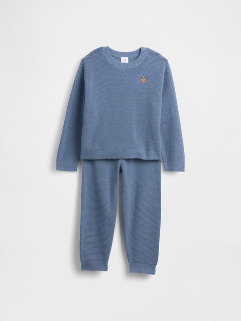 Baby & Toddler Waffle Sweater Outfit Set