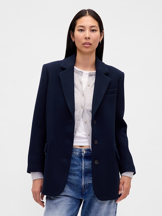 Image number 1 showing, Relaxed Houndstooth Blazer