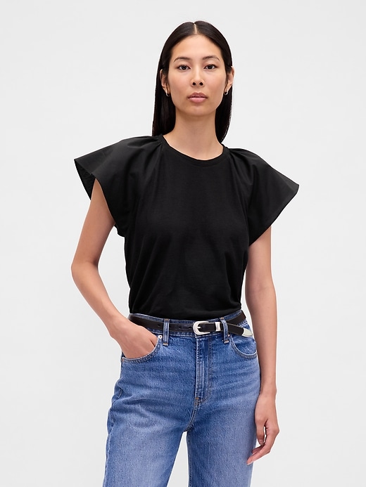 Image number 1 showing, Flutter-Sleeve T-Shirt
