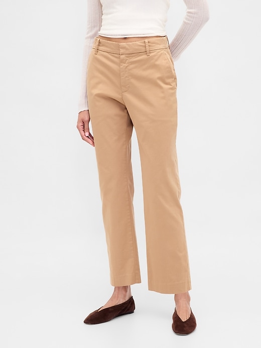 Image number 2 showing, Mid Rise Straight Khakis