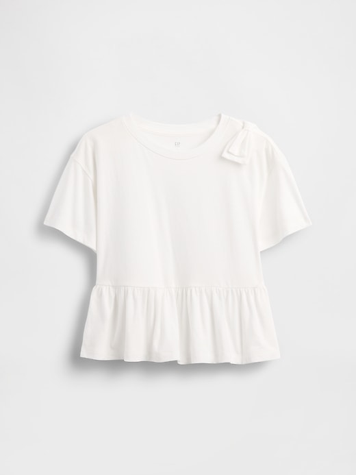 Image number 2 showing, Kids Bow Peplum T-Shirt