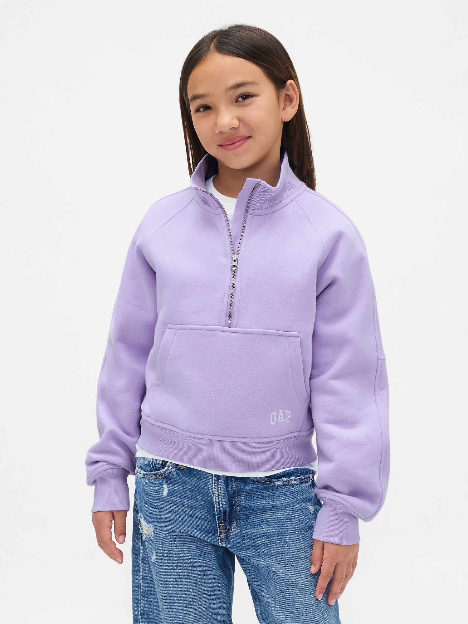 Kids VintageSoft Half-Zip Pullover - Warm Violet