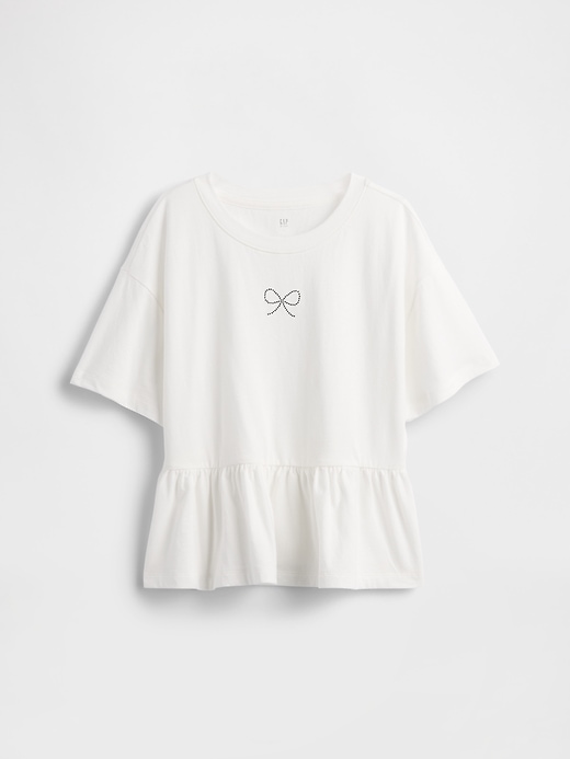 Image number 2 showing, Kids Graphic Peplum T-Shirt