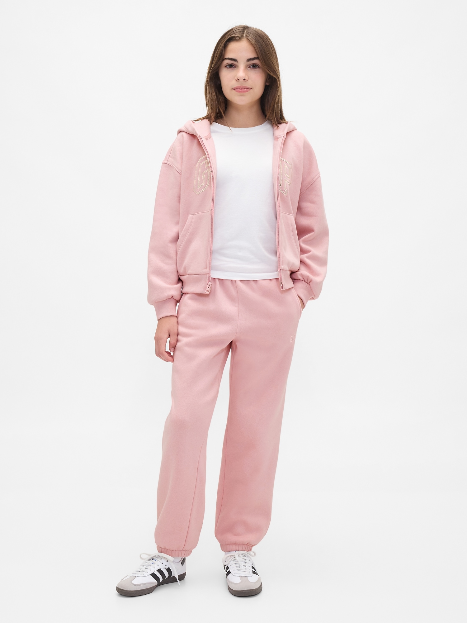 Kids VintageSoft Logo Joggers - Pink Standard
