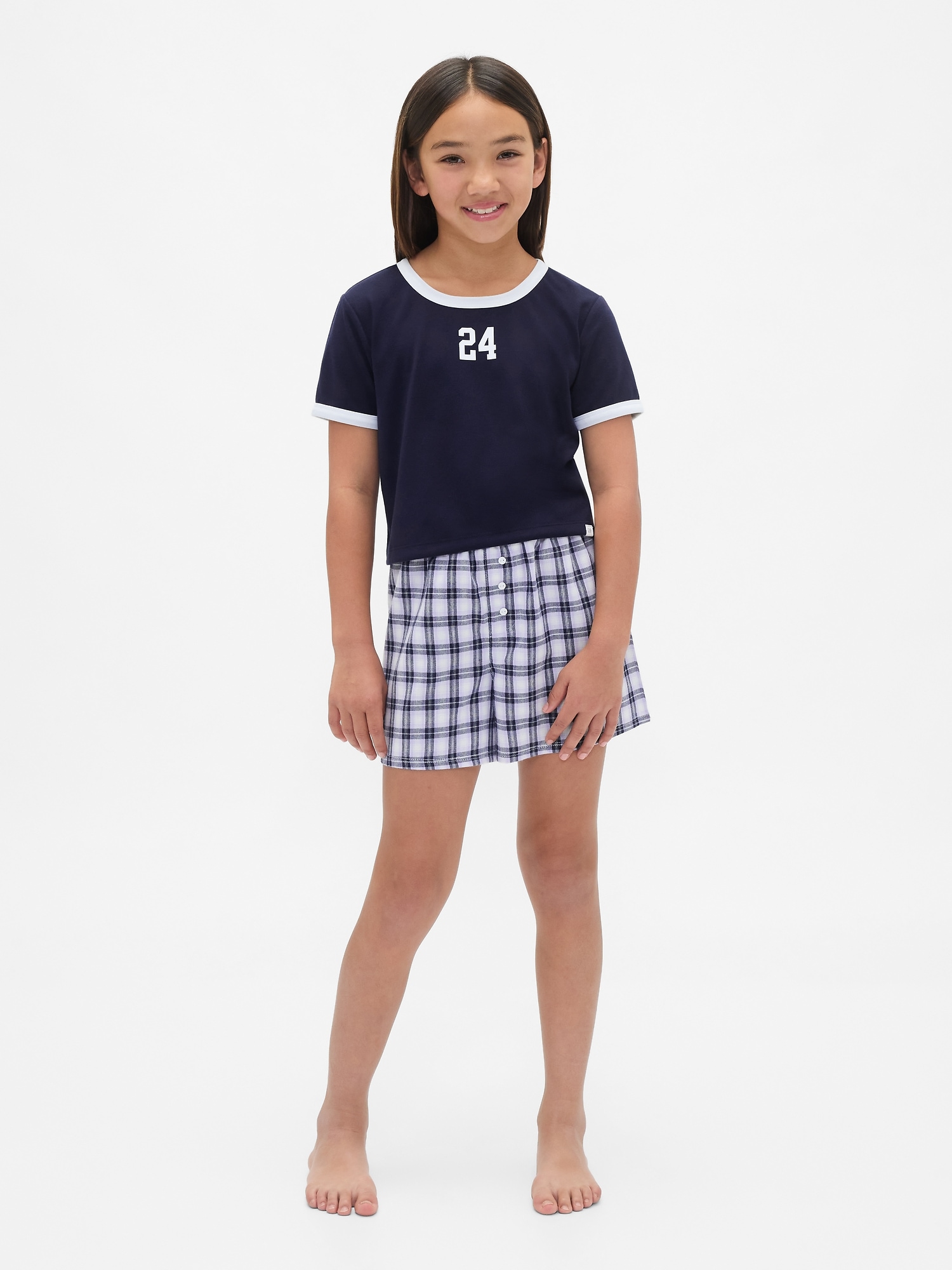 Kids Recycled PJ Short Set