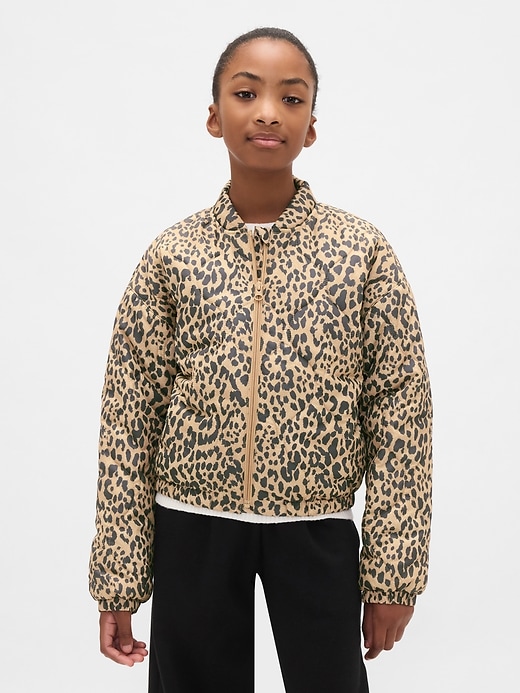 Image number 1 showing, Kids Recycled Lightweight Quilted Puffer Jacket