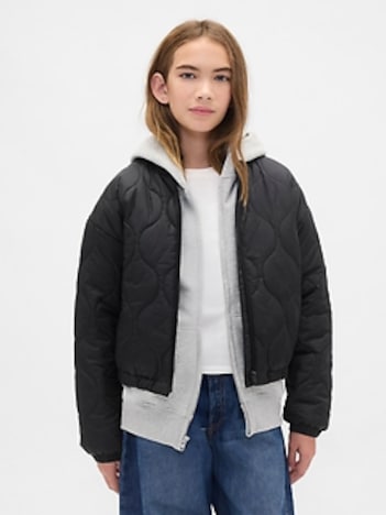 Kids Recycled Lightweight Quilted Puffer Jacket