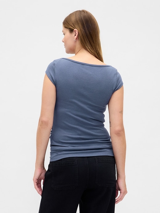 Image number 2 showing, Maternity Modern Boatneck Top