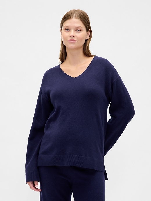 Maternity V-Neck Sweater
