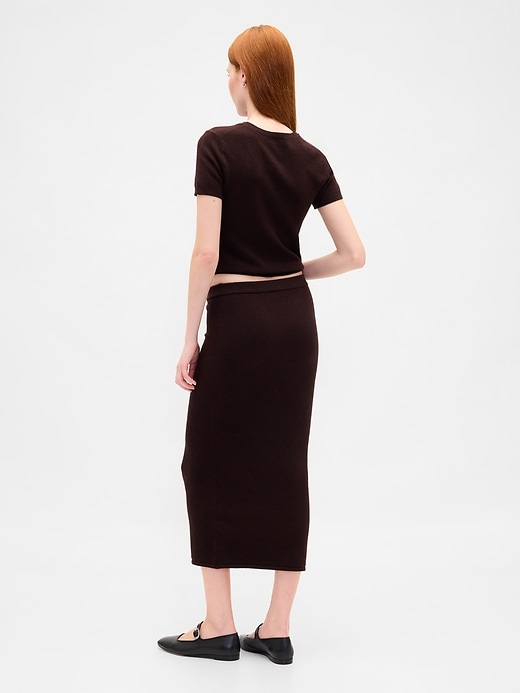 Image number 2 showing, CashSoft Stretch Midi Skirt