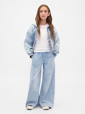 Kids Low Rise Knit Easy Baggy Jeans