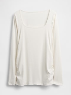 Maternity Modern Square-Neck T-Shirt