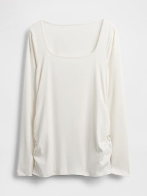 Maternity Modern Square-Neck T-Shirt