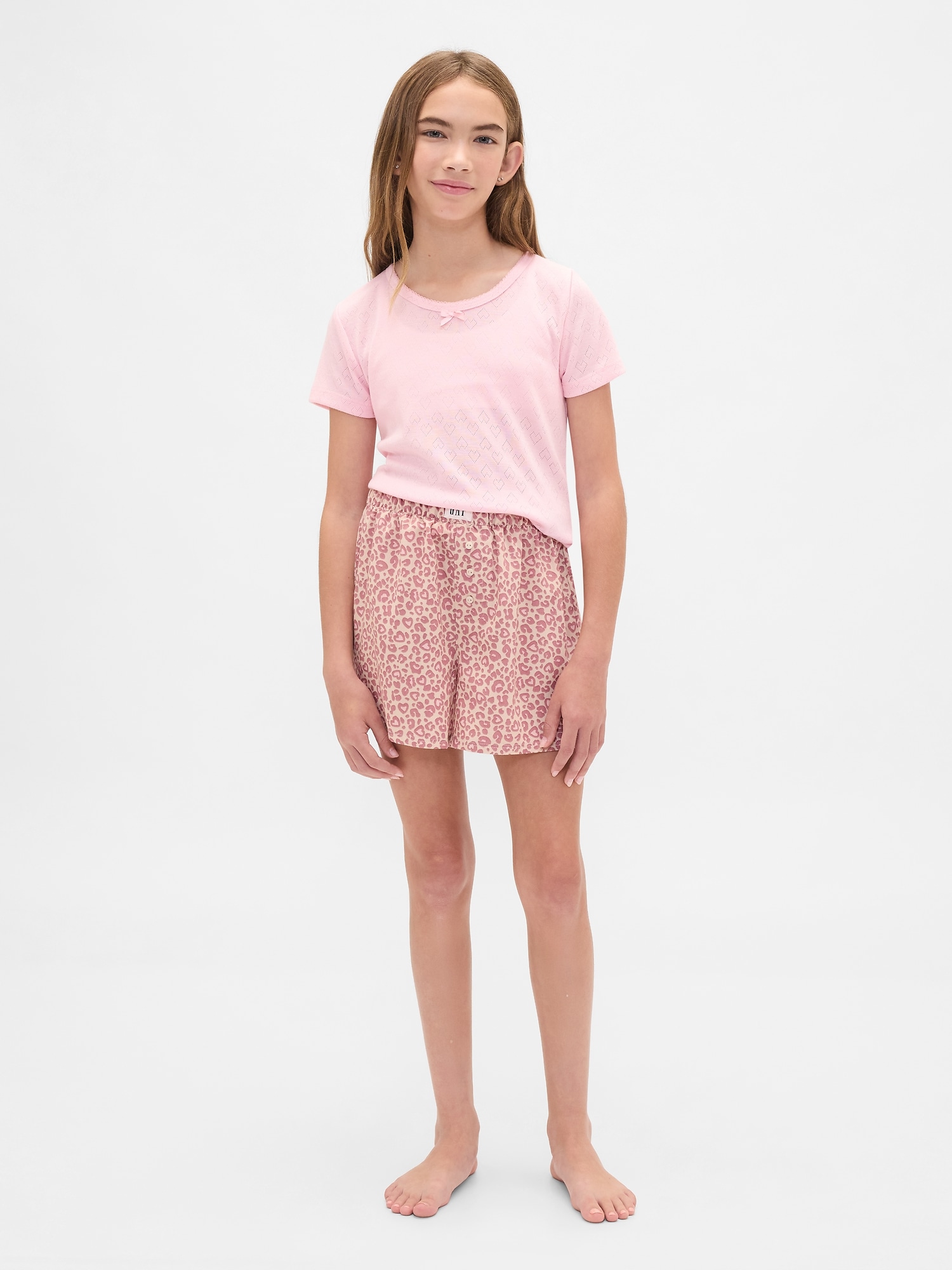 Kids Recycled Flannel PJ Boxer Shorts