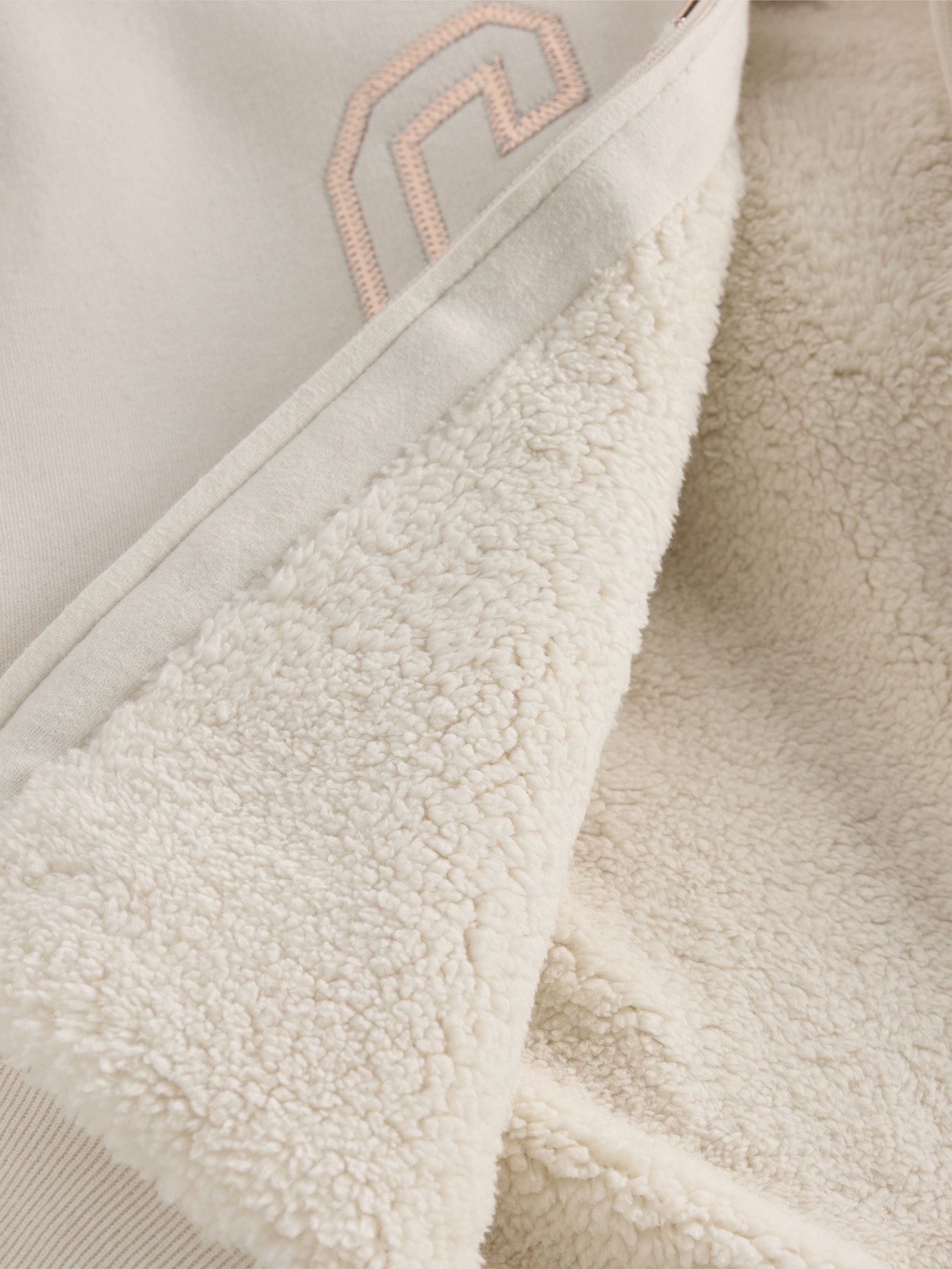 Kids Sherpa-Lined Graphic Logo Hoodie