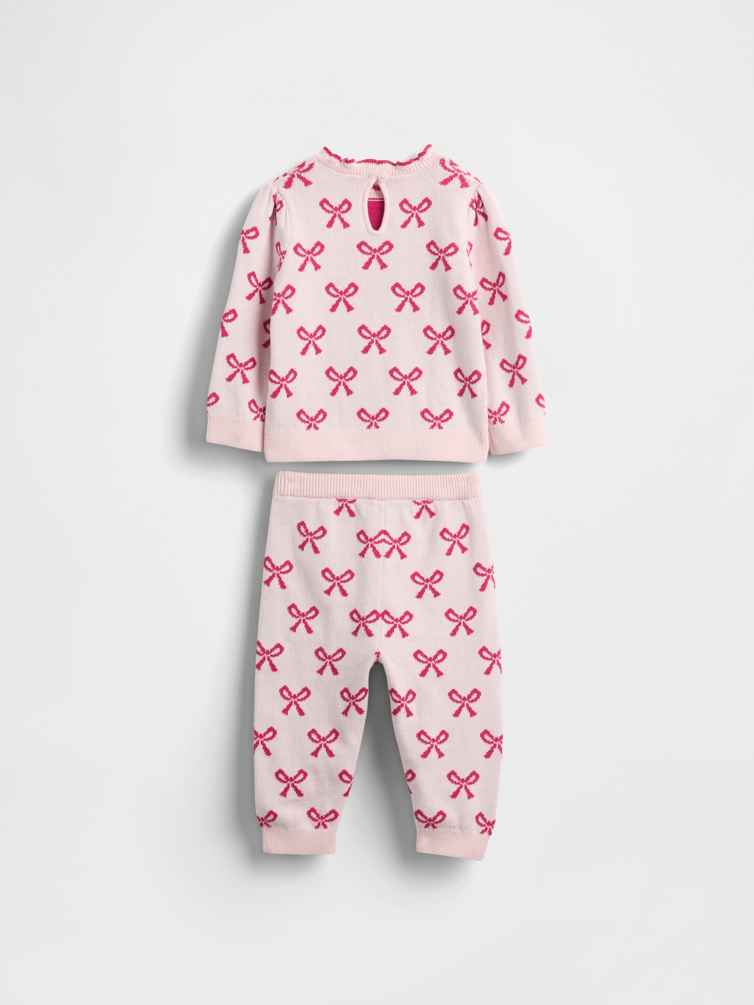 Baby Bow Sweater Outfit Set