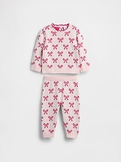 Baby Bow Sweater Outfit Set
