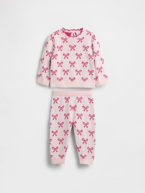 Baby Bow Sweater Outfit Set