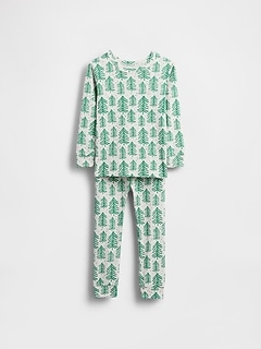 Baby & Toddler Organic Brushed Cotton Holiday PJ Set