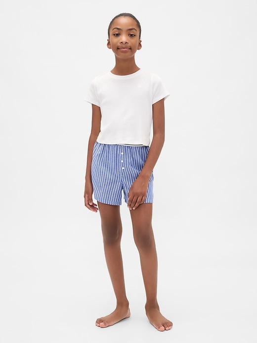 Image number 1 showing, Kids Recycled Flannel PJ Boxer Shorts