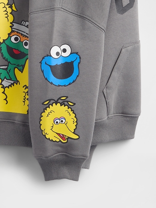 Image number 4 showing, Baby & Toddler VintageSoft Sesame Street Logo Hoodie