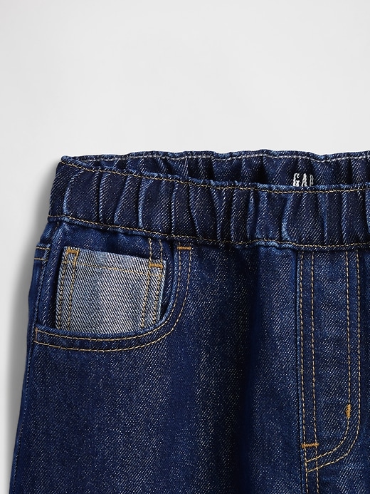 Image number 3 showing, Kids Low Rise Baggy Metallic Jeans