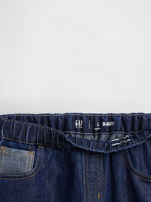 Image number 4 showing, Kids Low Rise Baggy Metallic Jeans