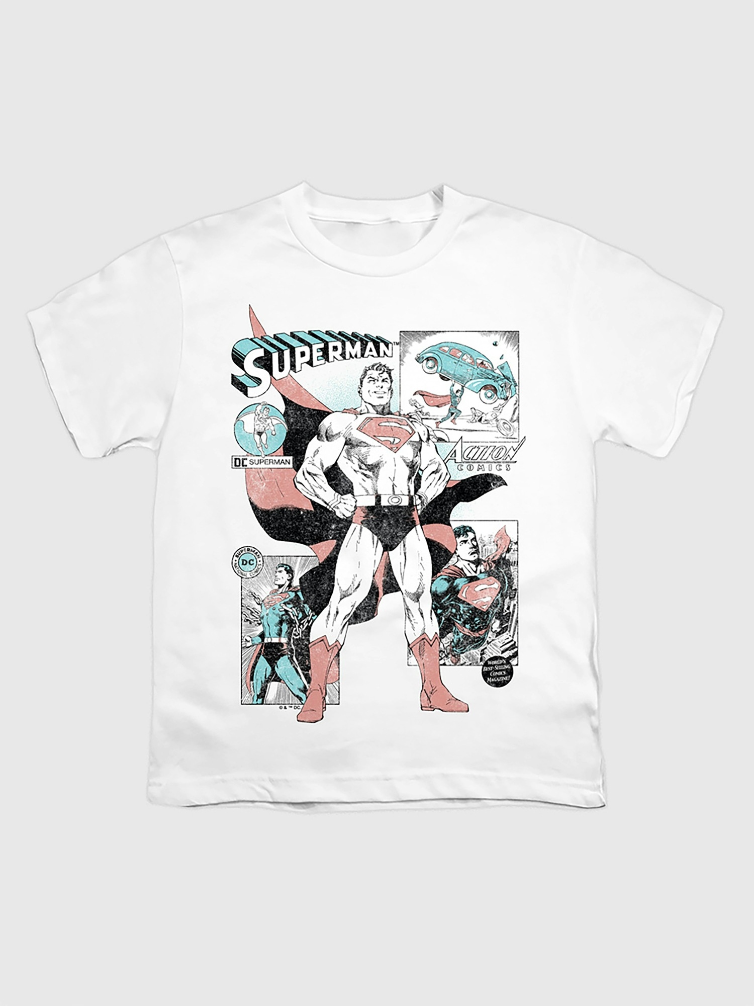 Gap Kids Superman Comic Panels Graphic T-Shirt