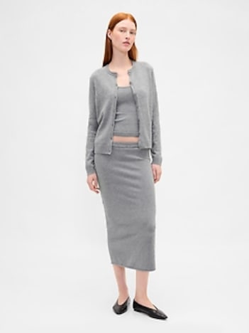 CashSoft Stretch Midi Skirt