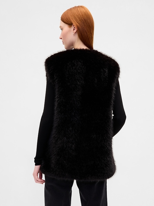 Image number 3 showing, Recycled Faux Fur Vest