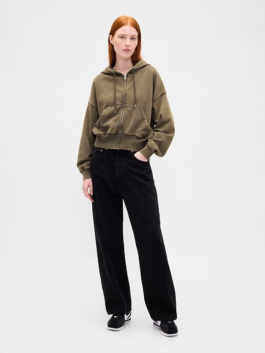 Image number 2 showing, VintageSoft Full-Zip Wedge Hoodie