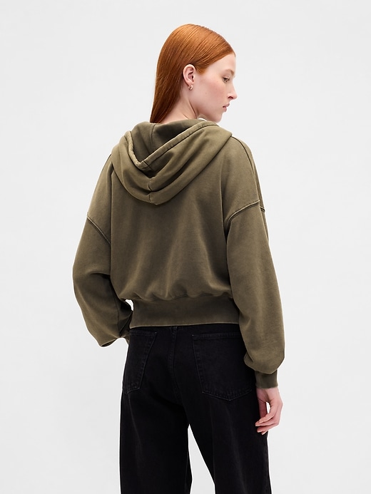 Image number 3 showing, VintageSoft Full-Zip Wedge Hoodie