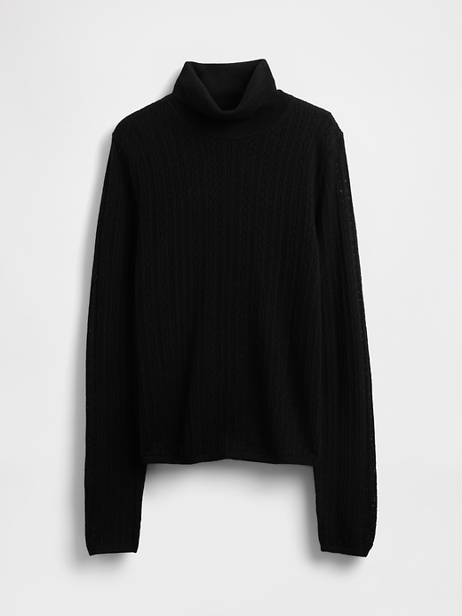 Image number 5 showing, Pointelle Turtleneck Sweater