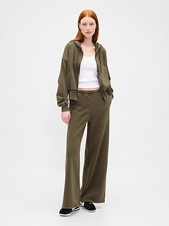 VintageSoft Baggy Wide-Leg Sweatpants