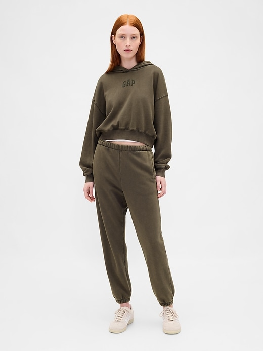 Image number 5 showing, VintageSoft Crop Logo Hoodie