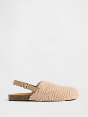 Kids Faux Fur Clogs