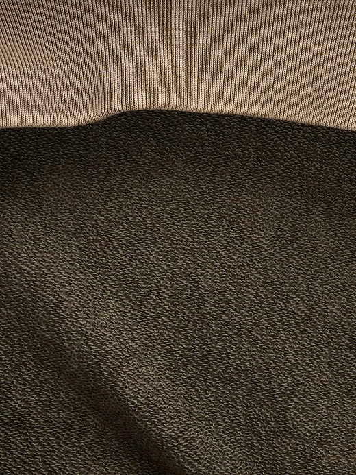 2 of 8 showing, with the color Black moss green wash of product Heavyweight French Terry Raglan Sweatshirt